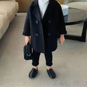 Little boys stylish peacoat